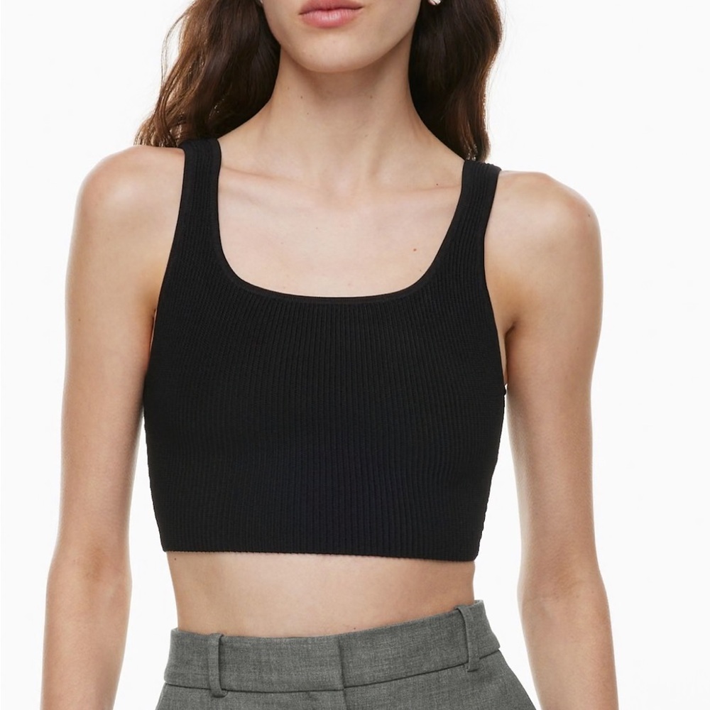 Aritzia Babaton Ribbed Crop Top